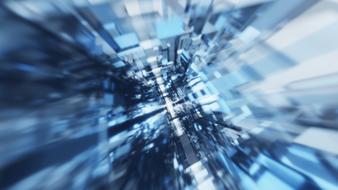 Voxel, Modern Technology, abstract blue background