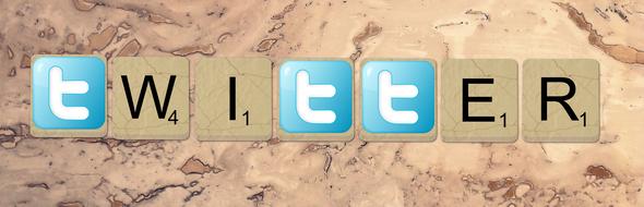 twitter lettering with icons