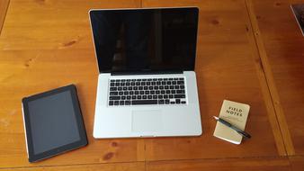 Writing devices on desk