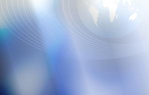 globe at abstract blue background, worldwide communication