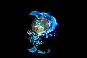 Fish Ball Glass decoration