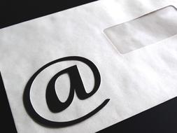 white letter with Email