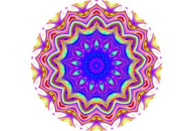 mandala, colorful drawing