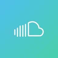 soundcloud icon on turquoise background