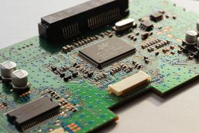 Board Printed Circuit close-up