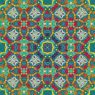 Colorful Kaleidoscope with the patterns and ornaments, clipart