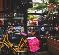 bicycle at Cafe in City