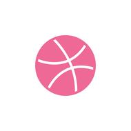 painted pink basketball ball