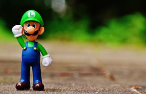 Luigi, Figurine, video game character