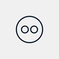 flickr icon on white background