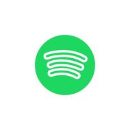 icon spotify green, line