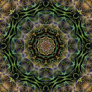 kaleidoscope fractal tile background