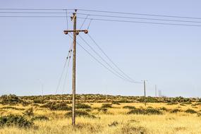 Pole Telephone Line