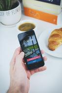 Airbnb App Apple in hand