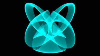blue graphic drawing in computer graphics