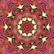 Colorful kaleidoscope texture with the patterns, clipart