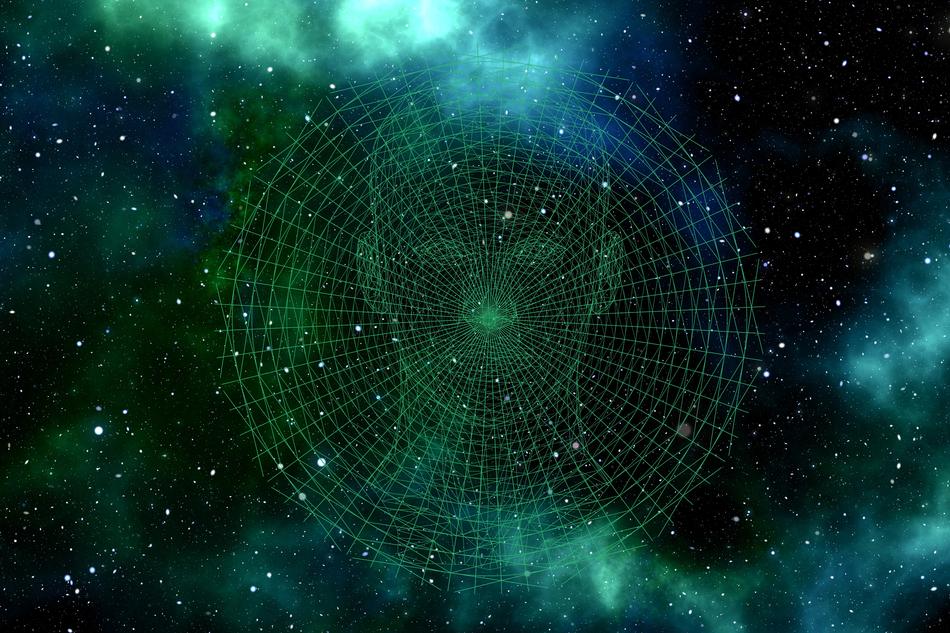 digital head among the universe