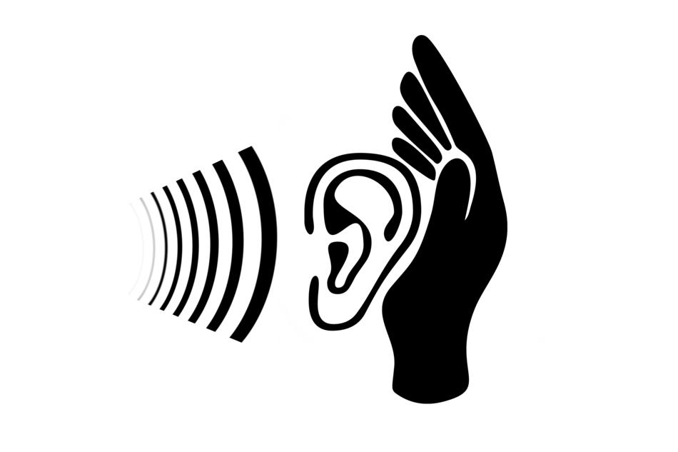 ear auricle listen drawing