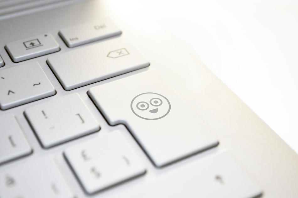 Smiley as a character on the keyboard