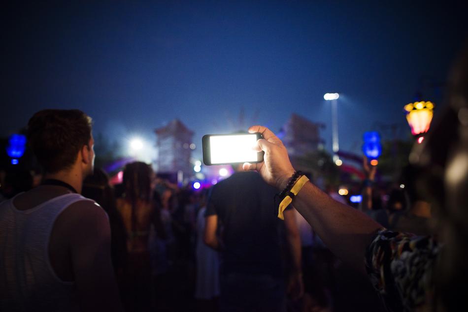 Adults Capture on concert'