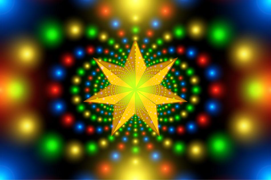 christmas star fractal