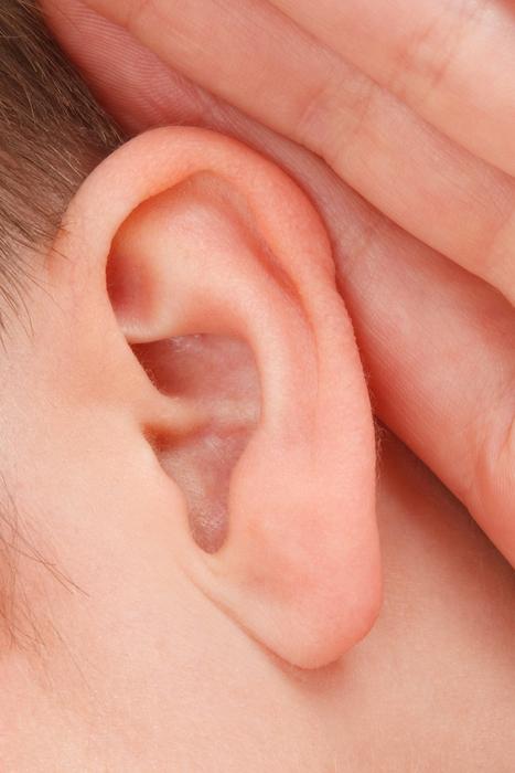 hand at personâs ear, Close-Up, Communication with Deaf