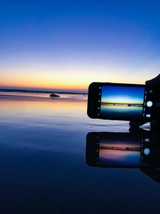 Beach Apple photo sunset