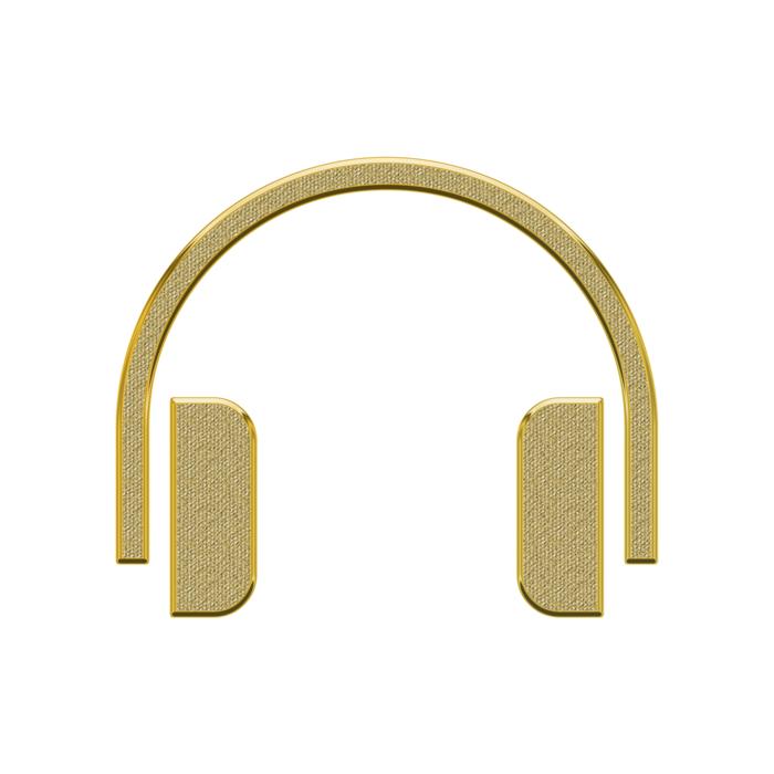 golden headsets, icon