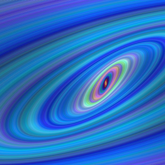 colorful ellipses, fractal