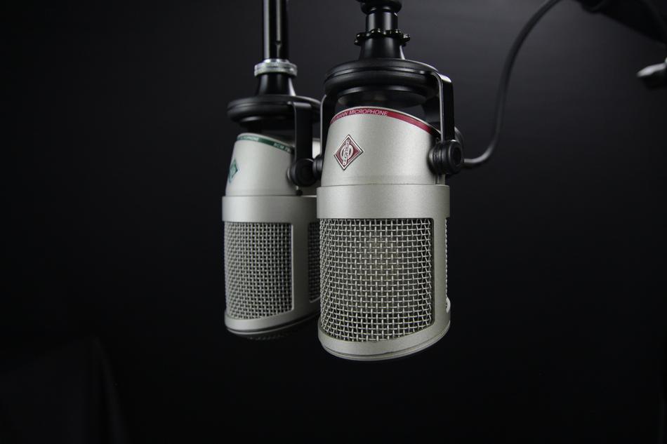 Microphone Radio Broadcast at studio