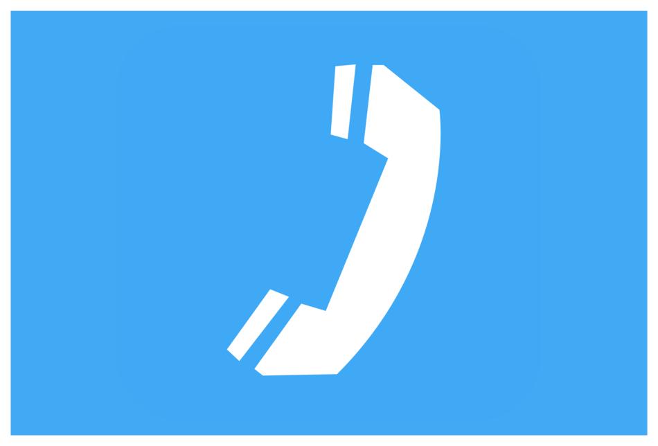 clipart of sign icon telephone