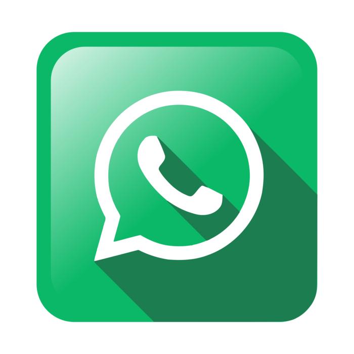 whatsapp communication as a green button