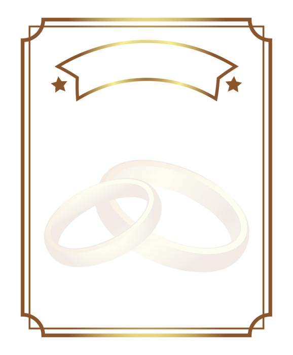 illustration of gold wedding rings
