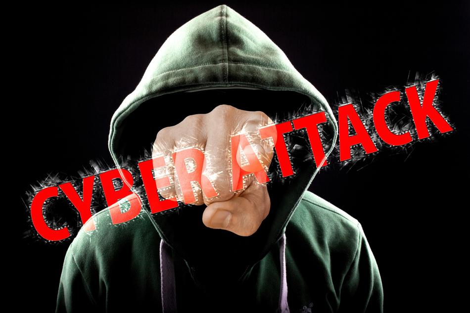 Clipart of anonymous cyber attack