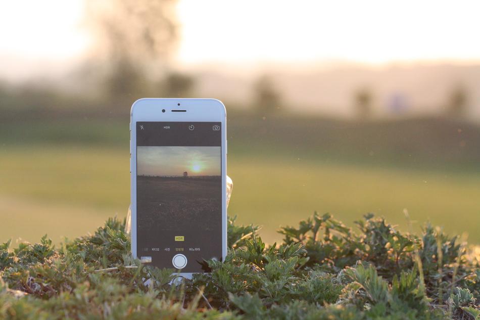 take pictures of the evening landscape on an iPhone