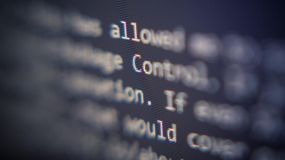 Macro photo of Typography on Screen