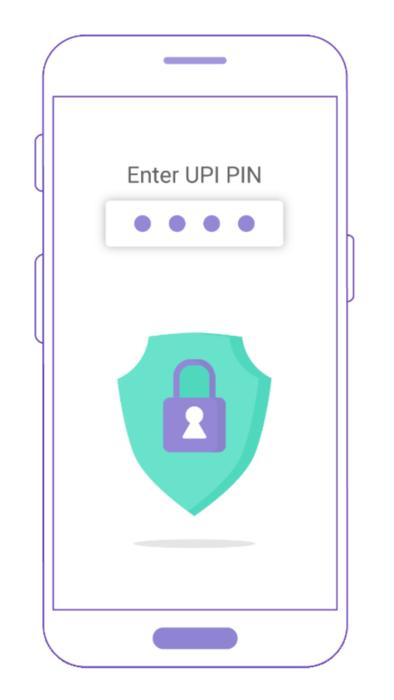 Colorful sign of the lock and pin , on the white and violet smartphone, clipart