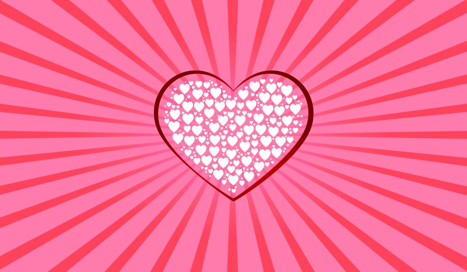 heart pink background