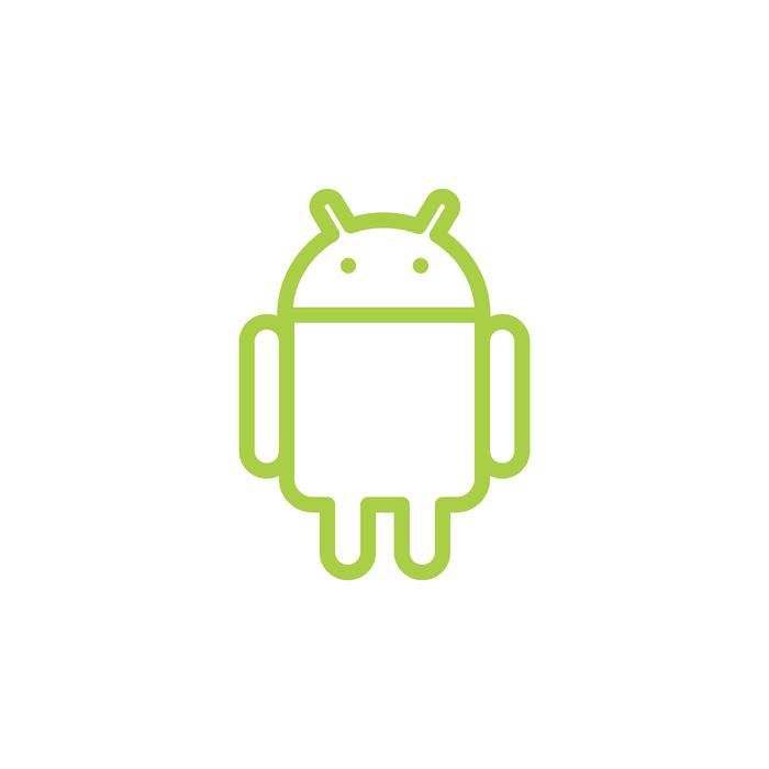 drawn green android