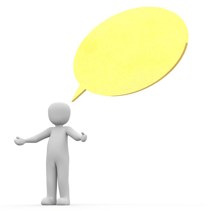 speech balloon in 3d illustrations