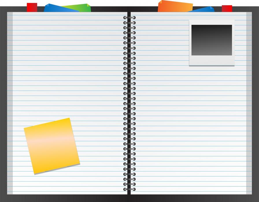 clipart of notebook filofax folio scrapbook