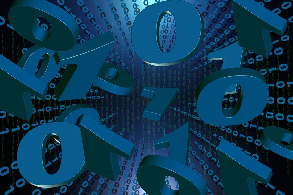 binary code as background