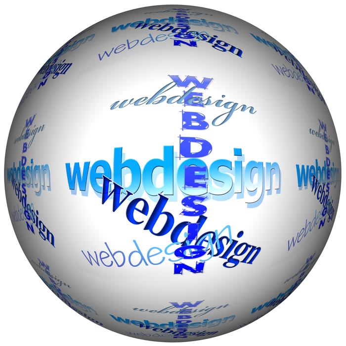 clipart of web design, writing on white ball