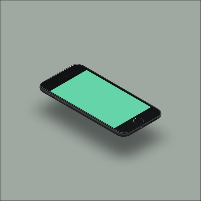 clipart of touch telephone portable screen