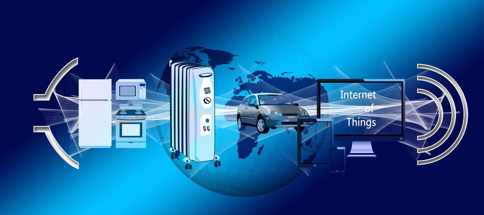 communication symbol on blue background