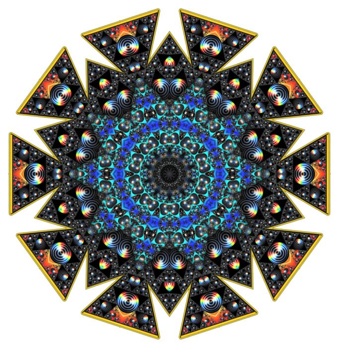 mandala with a pattern on a white background