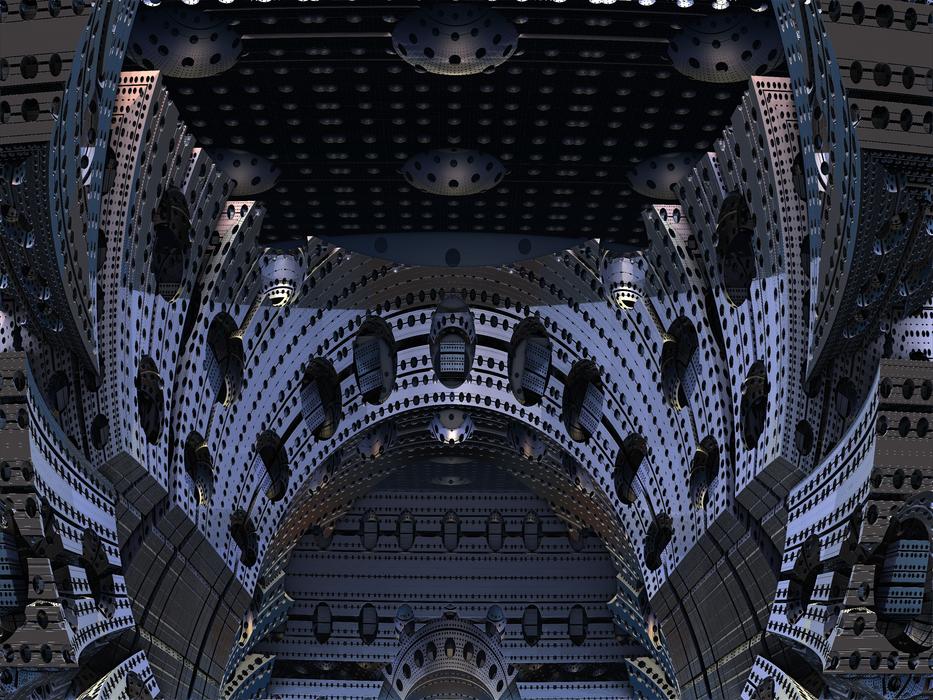 Beautiful, 3d model with the fractal patterns, on clipart