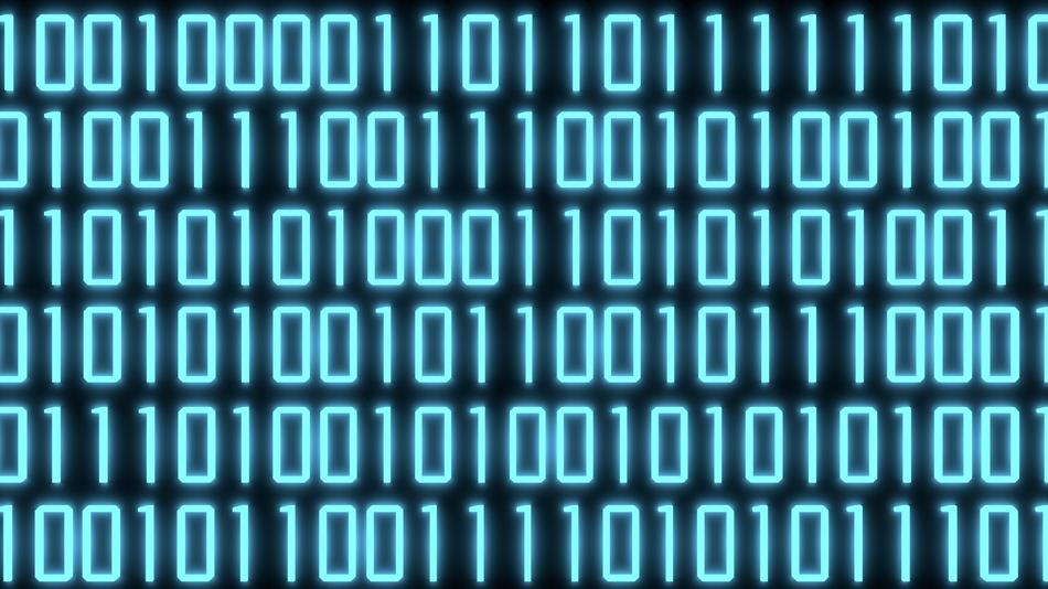 binary system code as background