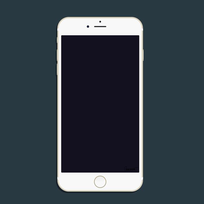smartphone on a dark background