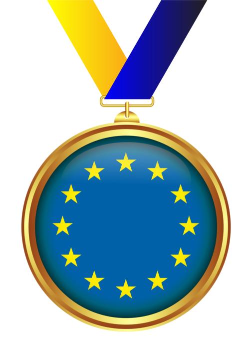 medal gold and star tape